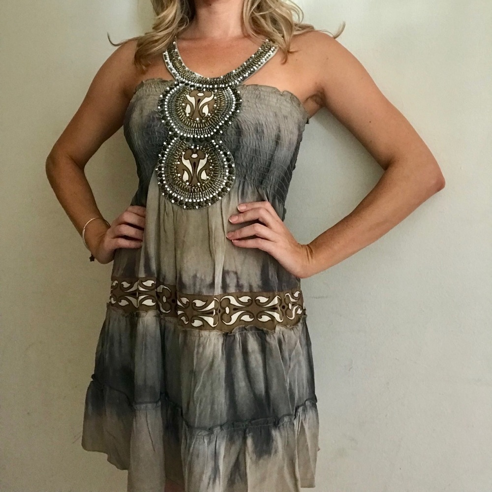Hale bob silk dress